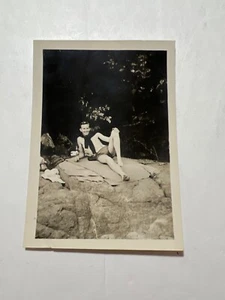 VTG Snapshot Handsome Shirtless Male, Trunks, Bulge Gay Interest - Picture 1 of 2