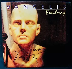 VANGELIS Signed BEAUBOURG Album~Near Mint~Ευάγγελος Οδυσσέας Παπαθανασίου - Picture 1 of 3