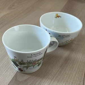Snoopy PEANUTS Mug and Bowl Set - World Travel Series - Picture 1 of 10