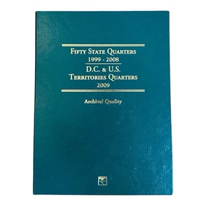 State Quarters Uncirculated Denver Mint w/Album Complete Set 1999-2008 56 Coins - Picture 1 of 7