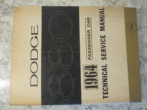 1964 Dodge Shop Repair Service Manual 880 + Custom 880 OEM Factory Book - Bild 1 von 24