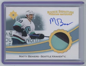 2022-23 UD Ultimate Signature Premium Patch Matty Beniers RC Auto /35 #RSP-MB - Picture 1 of 2