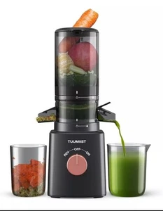 TUUMIIST 200W Slow Juicer TM-180SJ With 8 Juice Jars And Two Metal Straws - Picture 1 of 14