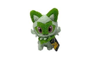 Peluche Pokemon Cuddly Sprigatito 8 pulgadas suave peludo peluche Jazwares nuevo - Imagen 1 de 6