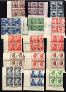 AUSTRALIA PRE-DECIMAL MINT IMPRINT STAMP BLOCKS OF 4 - CV OVER $150 - Picture 1 of 2