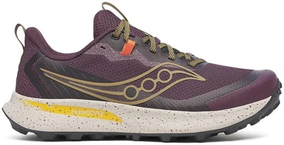 Saucony Peregrine 15 Mens Trail Running Shoes Purple Offroad Cushioned Run - Image 1 of 4