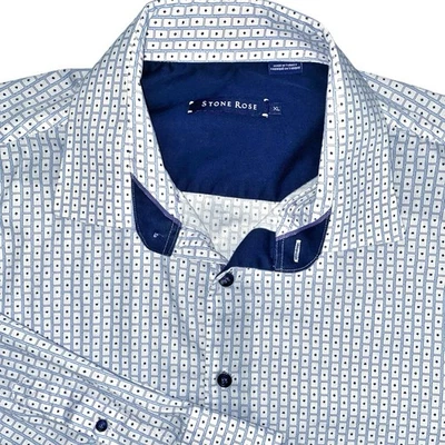 STONE ROSE ☆ Playing Cards Print Long Sleeve Button Up Shirt ☆ X-Large - Image 1 of 4