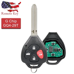 For 2010 2011 2012 2013 Toyota Corolla Keyless Entry Remote Key Fob G Chip - Picture 1 of 6