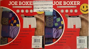 Joe Boxer 8 Pairs Performance Stretch Boxer Briefs Underwear Small S 28-30 $76 - Picture 1 of 7
