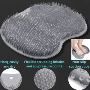 Back Scrubber For Shower Back Scrubber Anti-Slip Suction Cup Massager Pad Shower - Picture 1 of 10