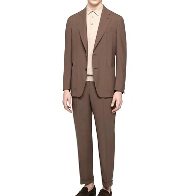 Caruso Unlined Lightweight Wool Suit with Drawstring Pants Slim 48R (Eu 58) NWT - Image 1 of 4