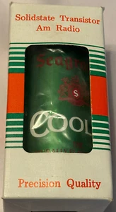 Transistor de estado sólido vintage Seagram's Cooler radio AM lata de refresco *NUEVO en caja* - Imagen 1 de 8