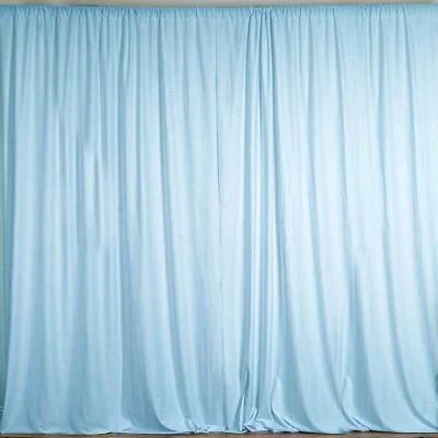 10 feet x 10 feet Polyester Backdrop Drapes Curtains Panels w/ Rod Pockets  - Image 1 of 3