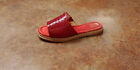 New! Alexandre Birman Shelby Python Slide Sandal Red Women 6 US 36 Eur MSRP $620