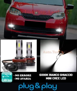 Skoda Citigo Batterie Litf Leuchten Nebelscheinwerfer LED Cree Cambus Weiß Eis - Bild 1 von 5