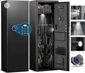 6-8 Gun Safe, Unassembled Gun safe for Rifles and Pistols with Adjustable Rack - Picture 1 of 7