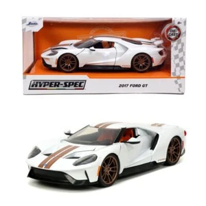 1:24 2017 Ford GT -- White w/Bronze Stripes -- JADA Bigtime Muscle - Picture 1 of 4