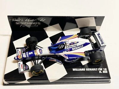 Minichamps F1 1:43 D Hill Williams Renault FW18 World Champion 1996 Japanese GP - Image 1 of 4