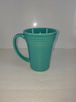 LATTE bistro MUG CUP turquoise blue hlc FIESTA WARE 18 OZ new