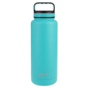 OASIS Stainless Steel Double Wall Insulated Titan Drink Bottle 1.2 L Turquoise! - Picture 1 of 3