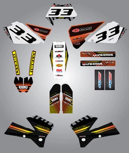 Gráficos personalizados para KTM EXC Series 2003 ESTILO DE FÁBRICA kit completo de pegatinas - Imagen 1 de 1