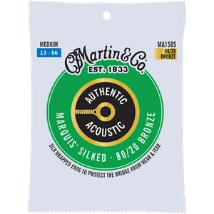 Martin MA150S Authentic Acoustic Marquis® Silked Strings 80/20 Bronze, Medium - Picture 1 of 1