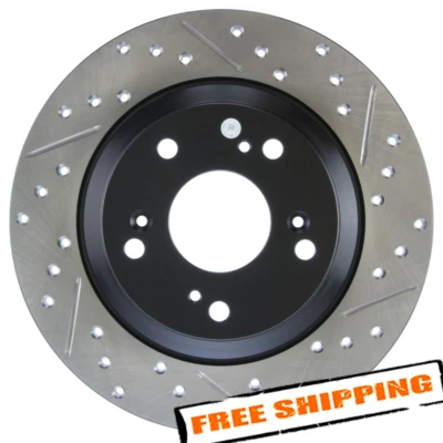 Rotor de freio traseiro StopTech Sport perfurado e entalhado 1 peça para 00-09 Honda S2000 - Imagem 1 de 4