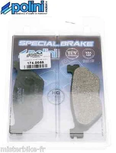 Satz 2 Bremsbeläge hinten Polini Organic Yamaha Tmax T-MAX 500 2004-2011 - Bild 1 von 2