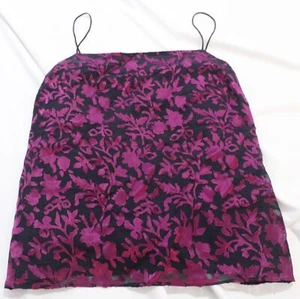 Club Monaco Women's Floral Burnout Cami LV5 Pink Navy Multi Medium NWT - Picture 1 of 5