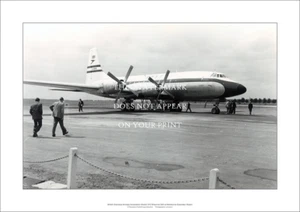 BOAC Bristol 175 Britannia A2 Art Print – Melbourne Essendon – 59 x 42 cm Poster - Bild 1 von 3