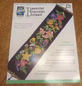 True Colors- Bountiful Blossoms Bellpull Cross Stitch-An Elegant Family Heirloom - Picture 1 of 3