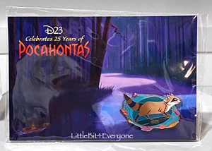 SEALED Disney D23 Exclusive Pocahontas 25th Anniversary MEEKO Pin on Card LE - Picture 1 of 11