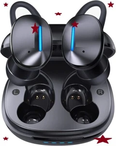 Drahtlose Bluetooth 5.3 Ohrhörer IPX8 Bass Stereo Surround Dual Mikrofon 40 Stunden Spielzeit - Bild 1 von 5