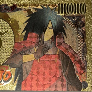Billete de oro de 24 quilates japonés Madara Uchiha coleccionable - Imagen 1 de 4