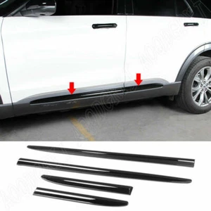 For Ford Explorer 2020-2022 Glossy Black Door Body Side Molding Cover Trim Panel - Bild 1 von 9