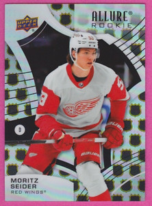 2021-22 Upper Deck Allure Rookie NHL Shield 1917 Moritz Seider #130 Red Wings rc