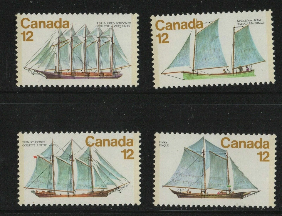 CANADA NO 744 to 747, SAILING VESSLES, , MINT NH - Image 1 of 1