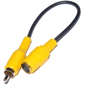 Phono Composite Video Male to Female SVHS/S-Video Converter Cable Adapter Lead - Picture 1 of 1
