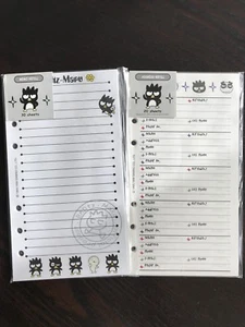 Lot 2 Pack Vintage Rare Badtz Maru Memo+Address/Phone Refill Paper A6 Fits LV MM - Picture 1 of 10