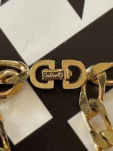 Collar Largo Christian Dior Alemania Tono Oro 35" 85,29 gramos Firmado - Imagen 1 de 10
