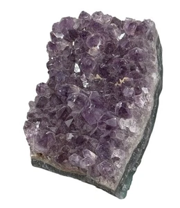 Raw Amethyst & Green Malachite Crystal Specimen For Collectors Decor 2.5" READ - Picture 1 of 7