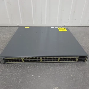 WS-C3750E-48PD-S Cisco 48 Port Gigabit PoE Switch - Free UK Shipping! - Picture 1 of 3