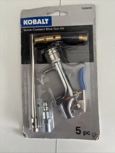 Kit pistola a soffiaggio Kobalt 5 pezzi Quick Connect - NUOVO - Foto 1 di 2