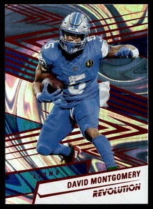 2025 Panini Revolution Red Swirl David Montgomery Detroit Lions #105 - Picture 1 of 2