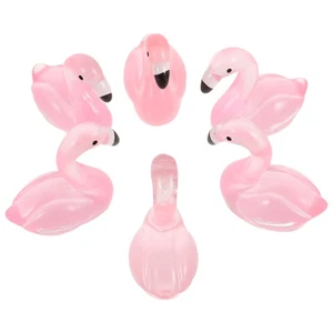 50 Pcs Luminous Flamingo Decorations Bird Cage Cute Desktop Ornament - Picture 1 of 12