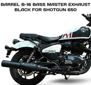 ESCAPE MAESTRO BAJO BARRIL B-16 NEGRO PARA ESCOPETA ROYAL ENDFIELD 650 - Imagen 1 de 5