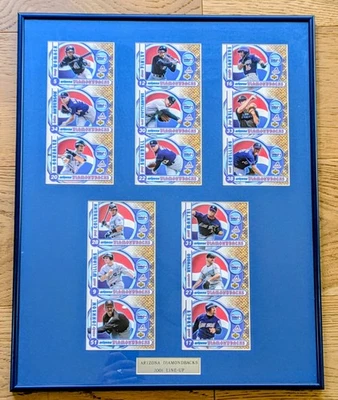 Juego MLB de 20,5 x 16,5" enmarcado Serie Mundial 2001 Arizona Diamondbacks Pepsi sin cortar  Foto 1 de 4