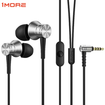 In Ear Earphones Wired Earbuds 1MORE Piston Fit Aluminium Headphones 3.5mm IEMs - Image 1 of 4