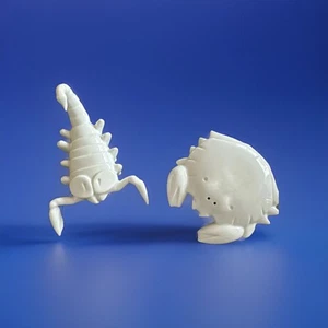 Salz und Pfeffer Set Krabbe und Skorpion weiß Porzellan Deko Für d.Schönen Tisch - Bild 1 von 4