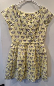 GYMBOREE YELLOW BUTTERFLY SPRING SUMMER DRESS SZ 10-12 NWT - Picture 1 of 4